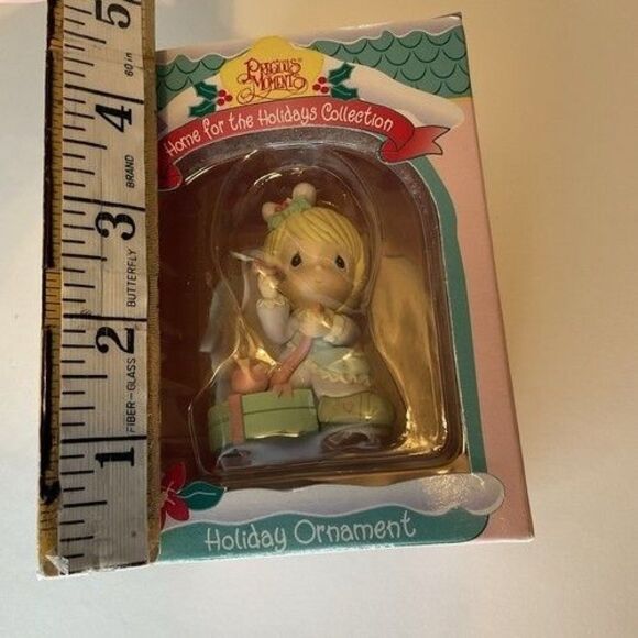 NWB Enesco Precious Moments Figurines Christmas Ornament Home For The Holiday 3" - Picture 2 of 8